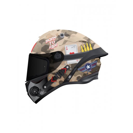 MT Targo S Patton Motorcycle Helmet at JTS Biker Clothing